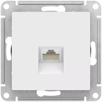 Розетка компьютерная Systeme Electric ATN001383 AtlasDesign RJ45, кат. 5Е, механизм, лотос