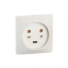 Розетка Legrand 055422 силовая с заземлением, 20А, 2Р+N