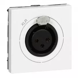 Розетка Legrand 078755 - Программа Mosaic - XLR, 2 модуля, белая