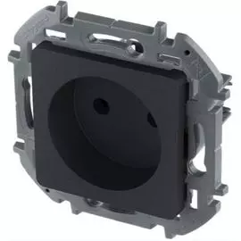Розетка Legrand 673713 Inspiria антрацит 2К - 16 А - 250 В