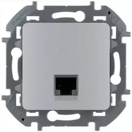 Розетка Legrand 673832 Inspiria алюминий RJ 45 - категория 6 - UTP