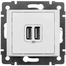 Розетка Legrand 694370 Valena CLASSIC - 2 x USB, белый