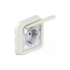 Розетка Legrand 69870 Plexo 2К+З SCHUKO автоматические клеммы (белая)