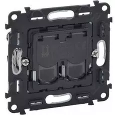 Розетка Legrand 753039 Valena IN'MATIC - 2xRJ11