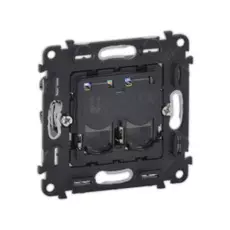 Розетка Legrand 753041 Valena IN'MATIC - 2xRJ45 Кат.5е UTP