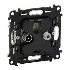 Розетка Legrand 753057 Valena Мех IN'MATIC TV-SAT "звезда" (5-862МГц/950-2400 МГц)