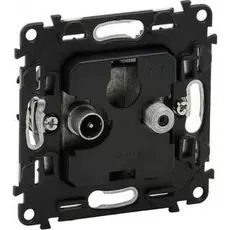 Розетка Legrand 753059 Valena Мех IN'MATIC, TV-SAT оконечная, 10дБ, диапазоны 5-862МГц/950-2400 МГц