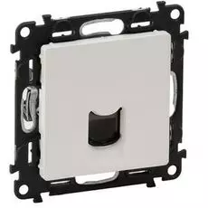 Розетка Legrand 753440 Valena LIFE - 1xRJ45 Кат.5е UTP, с лицевой панелью, белая