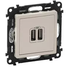 Розетка Legrand 753512 Valena LIFE DIY Сл.кость 2-ая USB 240В/5В 1500мА