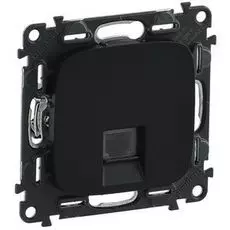 Розетка Legrand 753948 Valena ALLURE DIY, ТЛФ 1-ая (RJ11), антрацит