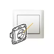 Розетка Legrand 771562 Galea Life с/з в сборе с накладкой перламутр