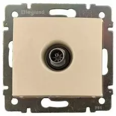 Розетка Legrand 774329 Valena телевизионная TV, звезда, в рамку,1.5дБ, IP20 (слоновая кость)
