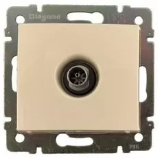 Розетка Legrand 774330 Valena TV с заземлением, в рамку, оконечная, 250В, IP20 (слоновая кость)