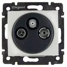 Розетка Legrand 774436 Valena CLASSIC - TV-FM-SAT, оконечная, 10 дБ, 2400 МГц, белый