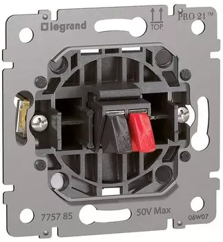 Розетка Legrand 775785 Galea Life - для акустических стереосистем, простая