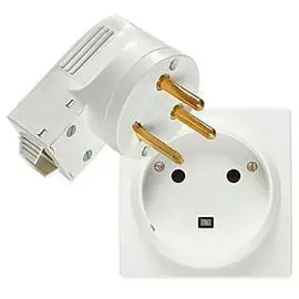 Розетка Legrand 782222 32А с/з с шт + вилка 32А с боковым вводом (белая)