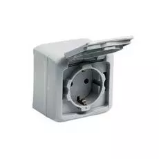 Розетка Legrand 782351 серая, с/з с IP44