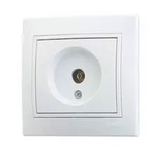 Розетка Lezard 701-0202-130 СП Мира оконечн. бел/бел.