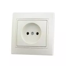 Розетка Lezard 701-0303-121 СП Мира без заземл. керам. крем/крем