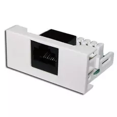 Розетка Mosaic Lanmaster LAN-WA-LP-45/6-WH 22.5x45 1xRJ-45 Cat.6, белая