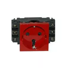 Розетка Legrand 077621 - Программа Mosaic - 2К+3, для монтажа на кабель-каналах, с винтовыми зажимами, с механической блокировкой