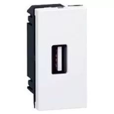 Розетка Legrand 078761 - Программа Mosaic - USB разъём, 1 модуль, белая