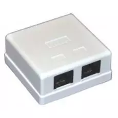 Розетка настенная ITK CS2-1C5EU-22 RJ45 8P8C, кат.5Е UTP, 2-порта, белая