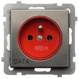 Розетка Ospel GP-1RMZD/m/37