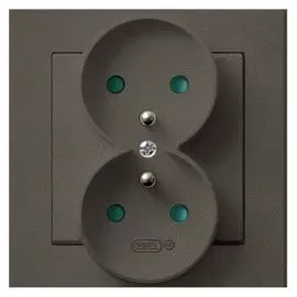 Розетка Ospel GP-2RZP/40