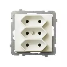 Розетка Ospel GP-3R/m/27