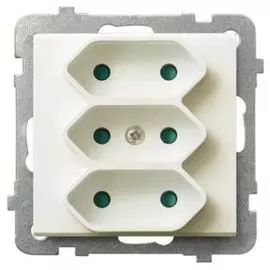 Розетка Ospel GP-3RP/m/27
