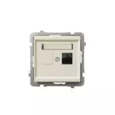 Розетка Ospel GPK-1R/K/m/27 компьютерная, одинарная, кат. 5e MMC, клеммы IDC, экрю