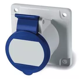 Розетка панельная DKC DIS4221663 IP44 16A 2P+E 230В, "Quadro"