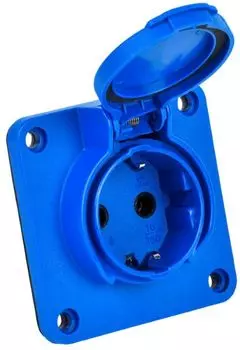 Розетка панельная IEK PSN71-016-3-4-54-K07 MAGNUM SCHUKO РП17-3 с ув. фланц. IP54