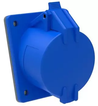 Розетка панельная IEK PSR41-032-3 ССИ-423 32А-6ч 220В 2P+PE IP44