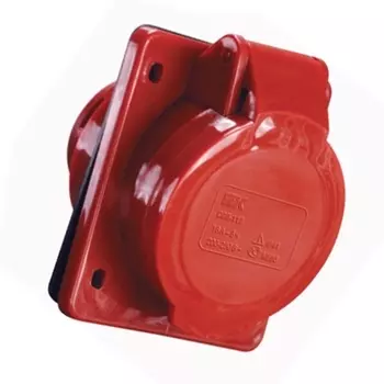Розетка панельная IEK PSR42-032-5 ССИ-425 32А-6ч 380В 3P+PE+N IP44