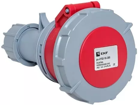 Розетка переносная EKF ps-2152-16-380 2152 3Р+РЕ+N 16А 380В IP67
