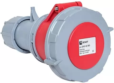 Розетка переносная EKF ps-2242-32-380 2242 3Р+РЕ 32А 380В IP67