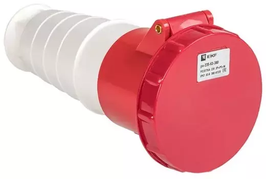 Розетка переносная EKF ps-235-63-380 235 3Р+РЕ+N 63А 380В IP67