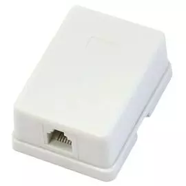 Розетка Rexant 03-0001 1 гн. RJ-11(6P-4C), внешняя (50 шт/уп)