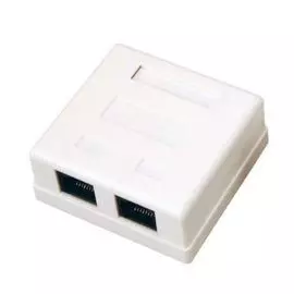 Розетка Rexant 03-0151 2-порт RJ-45 (8P8C), cat 5e, внешняя (25шт)