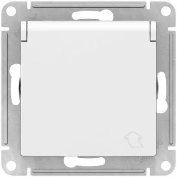 Розетка с заземлением Systeme Electric ATN001346 AtlasDesign со шторками с крышкой, 16А, IP20, механизм, лотос