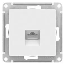 Розетка Schneider Electric ATN000183 AtlasDesign, компьютерная, RJ45, механизм, белая