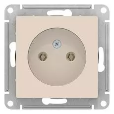 Розетка Systeme Electric ATN000241 AtlasDesign, без заземления, 16А, механизм, бежевая