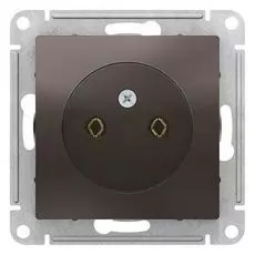 Розетка Schneider Electric ATN000641 AtlasDesign, без заземления, 16А, механизм, мокко