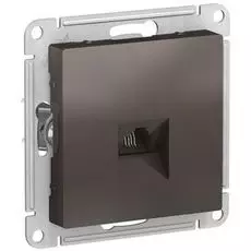 Розетка Schneider Electric ATN000681 AtlasDesign, телефонная, RJ11, механизм, мокко