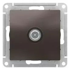 Розетка Schneider Electric ATN000692 AtlasDesign, TV, проходная, 4DB, механизм, мокко