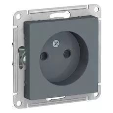 Розетка Schneider Electric ATN000749 AtlasDesign, со шторками, 16А, IP20, механизм, грифель