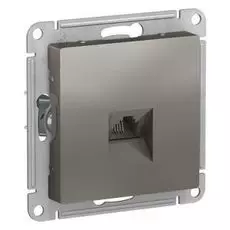 Розетка Schneider Electric ATN000981 AtlasDesign, телефонная RJ11, механизм, сталь
