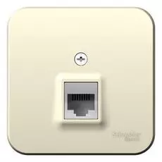 Розетка Schneider Electric BLNIA011002 ТЛФ RJ11 изолир. Пластина Молочная наруж